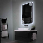 Espejo LED Vertical | Control por interruptor de pared | Luz blanca fría - Reyze Seria Good Vibes Model 7